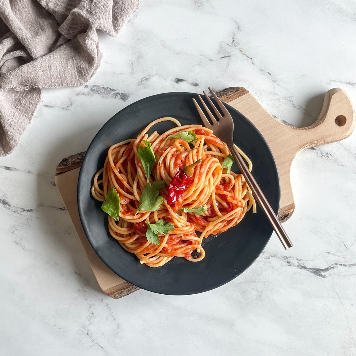 Spaghetti-Arrabbiata-Final-by-Two-Cloves-Kitchen TOMATO PASTA ARABIATA - Image 1