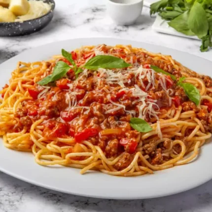 TOMATO PASTA BOLOGNESE